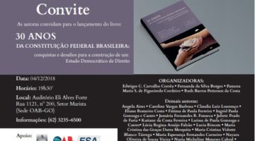 Pesquisadoras de Goiás lançam obra sobre os 30 anos da Constituição Cidadã
